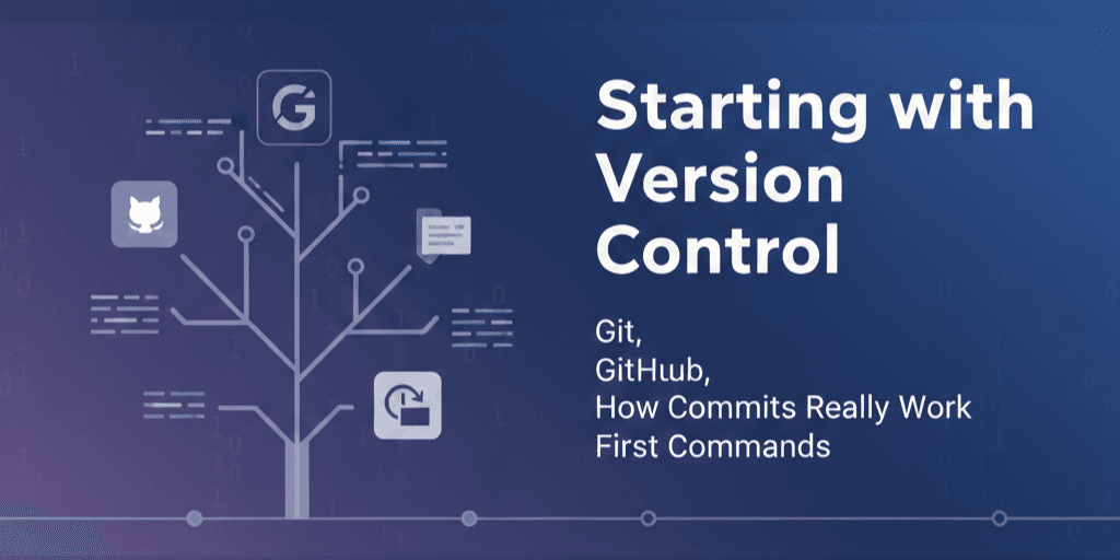 Starting with Version Control: Git, GitHub, How Commits Really Work, and First Commands